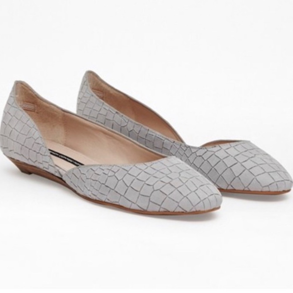 French Connection Asia Flats - Gray - Size 10